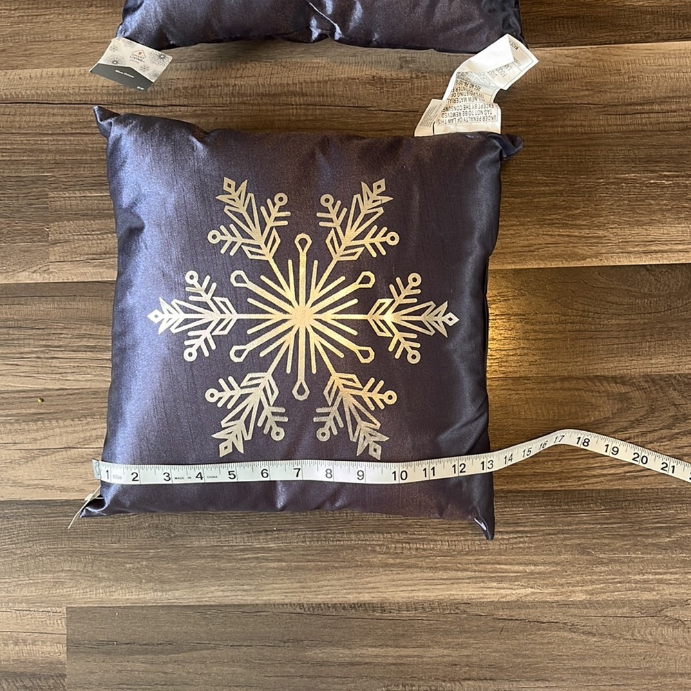 Blue Snowflake Pillows - Picture 7 of 8